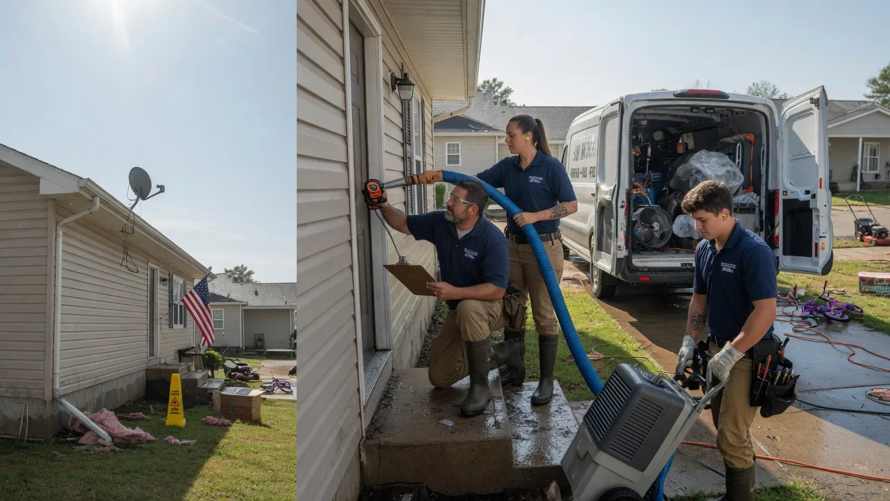 Ceiling Water Damage Restoration in Nashport, OH near me